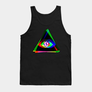 COLORFUL ALL SEEING EYE Tank Top